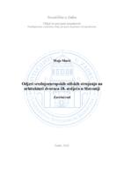 prikaz prve stranice dokumenta Odjeci srednjoeuropskih stilskih strujanja na arhitekturi dvoraca 18. stoljeća u Slavoniji