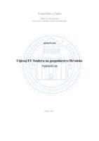 prikaz prve stranice dokumenta Utjecaj EU fondova na gospodarstvo Hrvatske