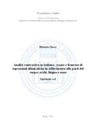 prikaz prve stranice dokumenta Analisi contrastiva in italiano, croato e francese di espressioni idiomatiche in riferimento alle parti del corpo