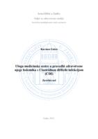 prikaz prve stranice dokumenta Uloga medicinske sestre u provedbi zdravstvene njege bolesnika s Clostridium difficile infekcijom (CDI)