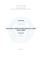 prikaz prve stranice dokumenta Zadovoljstvo studenata nekim aspektima kvalitete života u Splitu