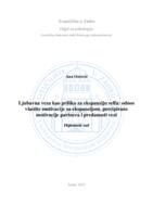 prikaz prve stranice dokumenta Ljubavna veza kao prilika za ekspanziju selfa: odnos vlastite motivacije za ekspanzijom, percipirane motivacije partnera i predanosti vezi