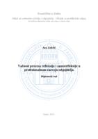 prikaz prve stranice dokumenta Važnost procesa refleksije i samorefleksije u profesionalnom razvoju odgojitelja