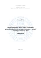 prikaz prve stranice dokumenta Primjena metoda i oblika rada s učenicima s posebnim odgojno-obrazovnim potrebama u nastavi geografije u osnovnoj školi