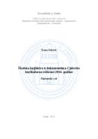 prikaz prve stranice dokumenta Školska knjižnica u dokumentima Cjelovite kurikularne reforme 2016. godine