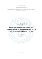prikaz prve stranice dokumenta Razvoj suvremenog odgojno-obrazovnog konteksta kroz stem aktivnosti u dječjem  vrtiću