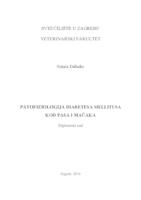 prikaz prve stranice dokumenta Patofiziologija diabetesa mellitusa kod pasa i mačaka