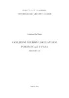 prikaz prve stranice dokumenta Nasljedni neuromuskulatorni poremećaji u  pasa