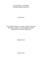prikaz prve stranice dokumenta Titar protutijela za virus newcastleske bolesti u pilića lake pasmine nakon ozračivanja gama zrakama