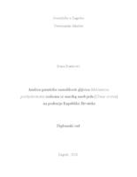 prikaz prve stranice dokumenta Analiza genetičke raznolikosti gljivice Malassezia pachydermatis izolirane iz smeđeg medvjeda (Ursus arctos) na području Republike Hrvatske