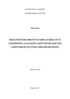 prikaz prve stranice dokumenta Dijagnostički pristup stadima paške ovce zaraženima jaagsiekte sheep retrovirusom uzročnikom plućnog adenokarcinoma