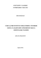 prikaz prve stranice dokumenta Utjecaj preventivne intrauterine upotrebe ozona na rasplodnu sposobnost krava simentalske pasmine