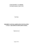 prikaz prve stranice dokumenta Seroprevalencija krpeljnog encefalitisa u pasa u sjeverozapadnoj Hrvatskoj