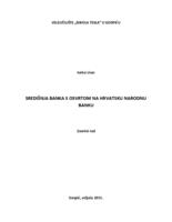 prikaz prve stranice dokumenta Središnja banka s osvrtom na Hrvatsku Narodnu Banku