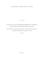 prikaz prve stranice dokumenta Statistička analiza prometnih prekršaja u Republici Hrvatskoj za razdoblje od 2010.g.do 2015.g.