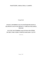 prikaz prve stranice dokumenta Analiza i interpretacija statističkih pokazatelja sigurnosti cestovnog prometa u Osječko -Baranjskoj županiji