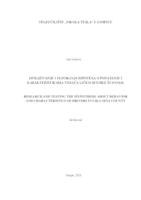 prikaz prve stranice dokumenta Istraživanje i testiranje hipoteza o ponašanju i karekteristikama vozača Ličko -senje županije