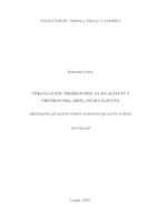 prikaz prve stranice dokumenta Upravljanje troškovima za kvalitetu i troškovima zbog (ne)kvalitete