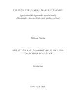 prikaz prve stranice dokumenta Kreativno računovodstvo i utjecaj na financijske izvještaje