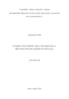 prikaz prve stranice dokumenta Otkrivanje prijevara i pogrešaka u reviziji financijskih izvještaja