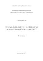 prikaz prve stranice dokumenta Sustav, djelokrug i službenički odnosi u lokalnoj samoupravi