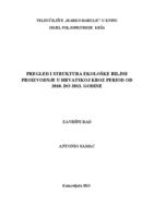 prikaz prve stranice dokumenta PREGLED I STRUKTURA EKOLOŠKE BILJNE  PROIZVODNJE U HRVATSKOJ KROZ PERIOD OD  2010. DO 2013. GODINE