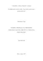 prikaz prve stranice dokumenta Osobna prodaja na primjeru osiguravajućeg društva Croatia osiguranje