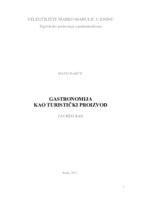 prikaz prve stranice dokumenta Gastronomija kao aspekt u turizmu