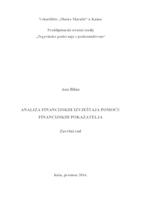 prikaz prve stranice dokumenta Analiza financijskih izvještaja pomoću financijskih pokazatelja