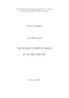 prikaz prve stranice dokumenta SECESIJA U HRVATSKOJ    IVAN MEŠTROVIĆ