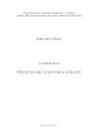 prikaz prve stranice dokumenta PRESTANAK UGOVORA O RADU