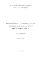 prikaz prve stranice dokumenta INSTITUCIONALNI I ZAKONODAVNI OKVIR  VINOGRADARSTVA I VINARSTVA U REPUBLICI HRVATSKOJ