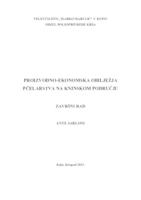 prikaz prve stranice dokumenta PROIZVODNO-EKONOMSKA OBILJEŽJA PČELARSTVA NA KNINSKOM PODRUČJU