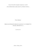 prikaz prve stranice dokumenta PREGLED PROIZVODNJE MASLINA NA PODRUČJU GRADA BENKOVCA