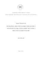 prikaz prve stranice dokumenta Izgradnja organizacijske strukture s osvrtom na organizacijsku kulturu i organizacijske sukobe