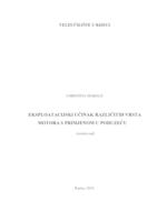 prikaz prve stranice dokumenta Eksploatacijski učinak različitih vrsta motora s primjenom u poduzeću