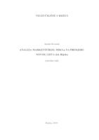 prikaz prve stranice dokumenta Analiza marketinškog miksa na primjeru Novog lista d.d. Rijeka