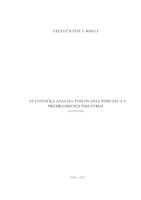 prikaz prve stranice dokumenta Statistička analiza poslovanja poduzeća u prehrambenoj industriji