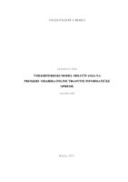 prikaz prve stranice dokumenta Višekriterijski model odlučivanja na primjeru online trgovine informatičke odluke