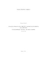 prikaz prve stranice dokumenta ANALIZA POSLOVANJA DRUŠTVA KOMUNALNI SERVIS d.o.o. ROVINJ ZA RAZDOBLJE OD 2012. DO 2014. GODINE