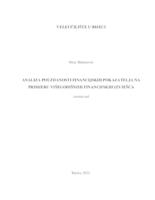 prikaz prve stranice dokumenta ANALIZA POUZDANOSTI FINANCIJSKIH POKAZATELJA NA PRIMJERU VIŠEGODIŠNJIH FINANCIJSKIH IZVJEŠĆA