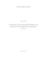 prikaz prve stranice dokumenta STATISTIČKA ANALIZA PROMETNIH NESREĆA NA PODRUČJU POLICIJSKE POSTAJE VRBOVSKO