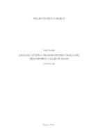 prikaz prve stranice dokumenta ANALIZA UČINKA TRANSPORTNIH TRAKA PRI TRANSPORTU UGLJENE MASE