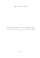 prikaz prve stranice dokumenta INVESTICIJSKI PROGRAM ULAGANJA U KAPACITETE ZA  PRUŽANJE USLUGA DORUČKA U VILAMA ZA ODMOR