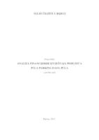 prikaz prve stranice dokumenta ANALIZA FINANCIJSKIH IZVJEŠTAJA PODUZEĆA  PULA PARKING D.O.O. PULA