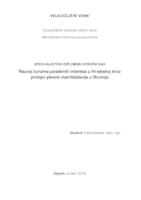 prikaz prve stranice dokumenta Razvoj turizma posebnih interesa u Hrvatskoj kroz primjer plesne manifestacije u Rovinju