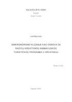 prikaz prve stranice dokumenta Sinkronizirano klizanje kao osnova za razvoj kreativnog animacijskog turističkog programa u Hrvatskoj