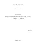 prikaz prve stranice dokumenta Mogućnost otvaranja hotela za kućne ljubimce u Zagrebu