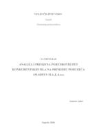 prikaz prve stranice dokumenta Analiza i primjena Porterovih pet konkurentskih sila na primjeru poduzeća Amadeus M.A.J. d.o.o.