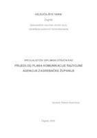 prikaz prve stranice dokumenta Prijedlog plana komunikacije razvojne agencije Zagrebačke županije